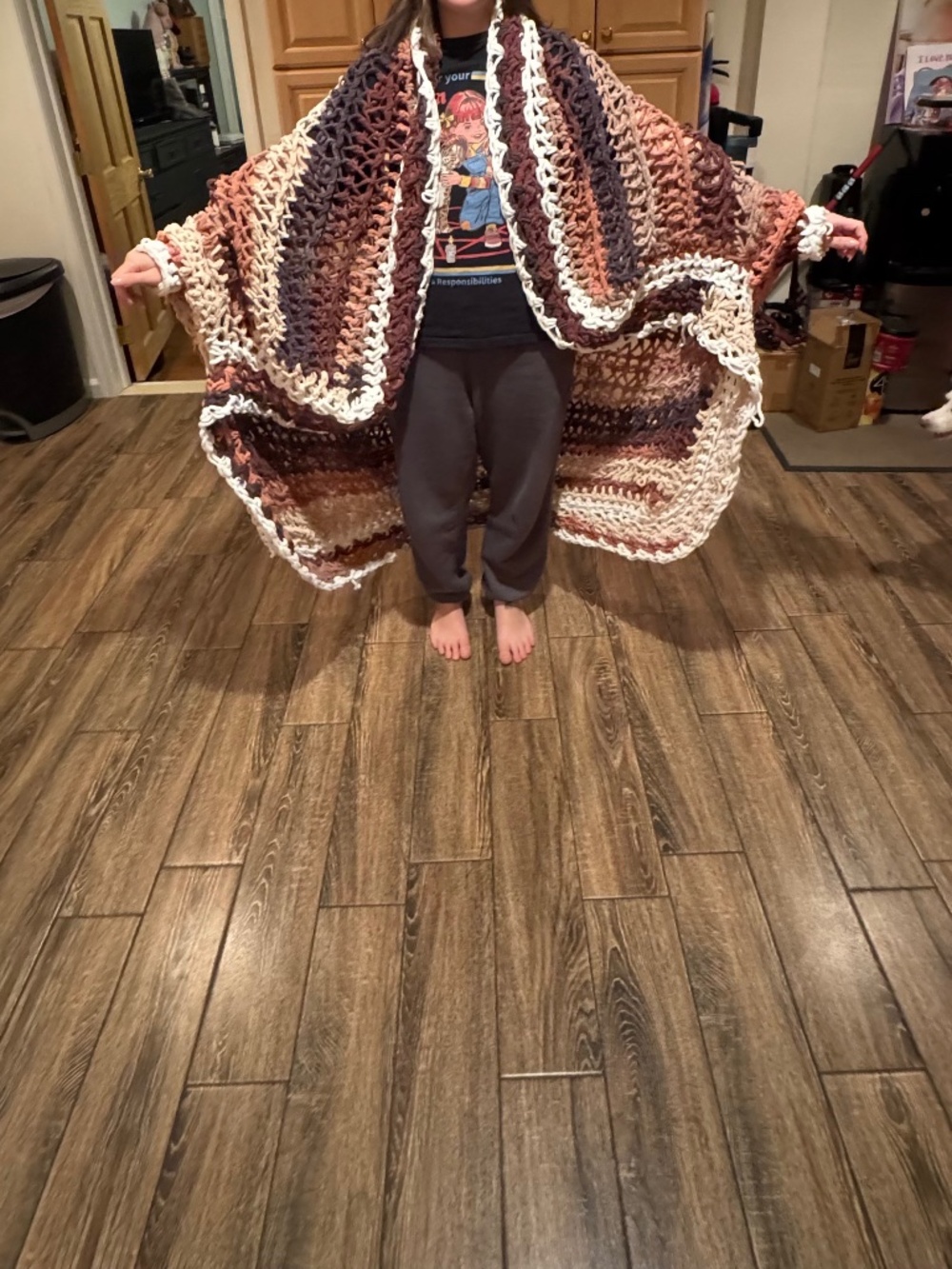 Handmade jacket blanket